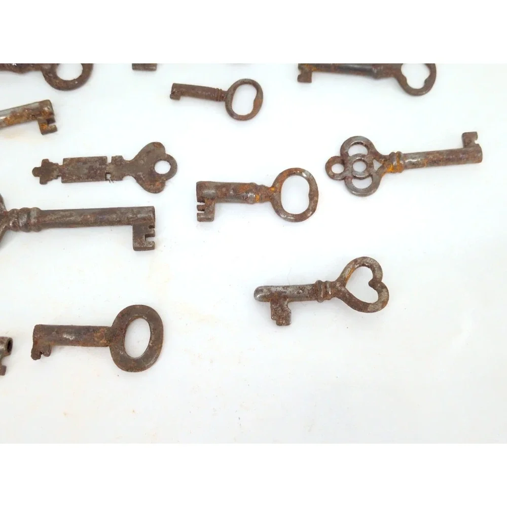 Vintage Skelton Key Lot 20 Antique Keys Craft Collect